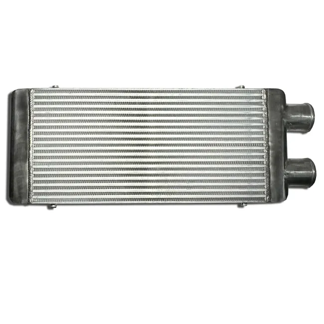 Ladeluftkühler 600x300x76mm Alu - 76mm Anschlüsse auf einer Seite intercooler