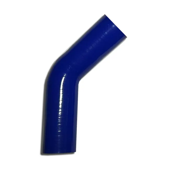 Silikonbogen 45° Grad 35mm innendurchmesser blau L 100mm 3 lagig 4mm Wandstärke