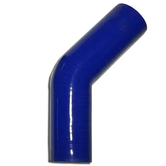 Silikonbogen 45° Grad 51mm innendurchmesser blau L 125mm 4 lagig 5mm Wandstärke