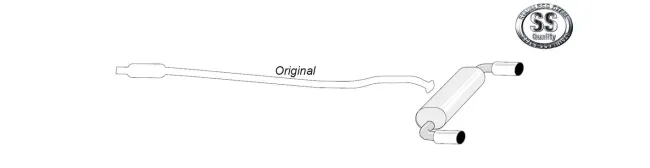 Simons Edelstahl Sportauspuff Duplex 90 mm + 90 mm für Mazda MX-5, Miata Coupe & Cabrio
