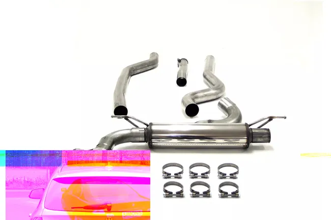 Simons Edelstahl Sportauspuffanlage 2x 80 mm für BMW F30 316D, 318D, 320D