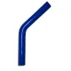 Silikonbogen 45° Grad 11mm innendurchmesser blau L 100mm 3 lagig 4mm Wandstärke