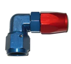 Aluminium Fitting Alu  90° Blockwinkel D08 3/4-16 UNF Aluanschluss