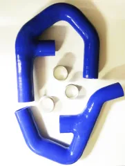 Silikonschläuche blau für upgrade Ladeluftkühler 261003 für Golf 5, Golf 6 GTI