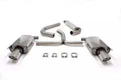 Simons Edelstahll Sportauspuff Duplex 90/120 mm + 90/120 mm oval für Opel Insignia Limousine 2WD 1.6T, 2.0T, 2.8T EG Betriebserlaubnis